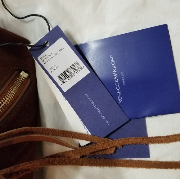 Rebecca Minkoff Moto Sued Hand Bag - Picture 4 of 6